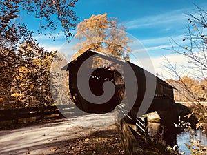 The Benetka Covered Bridge in Ashtabula County - OHIO - USA