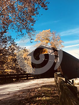 Benetka Road Bridge is a covered bridge spanning the Ashtabula River in Ashtabula County, Ohio, United States.