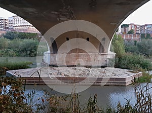 Benevento - Arcata del Ponte Calore dalla riva photo