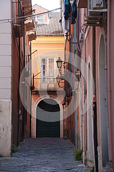 Benevento, Italy: old street