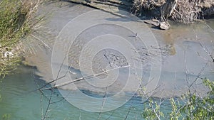 Benevento - Mouth of sewer in the Calore river