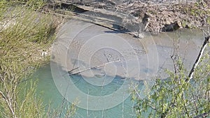 Benevento - Mouth of sewer in the Calore river