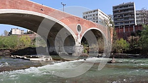 Benevento - Panoramica dall`alveo del Fiume Calore