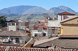 Benevento - Scorcio sui tetti del centro storico dalla terrazza superiore dell\'Hortus Conclusus photo