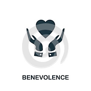 Benevolence icon. Simple element from business management collection. Creative Benevolence icon for web design, templates,