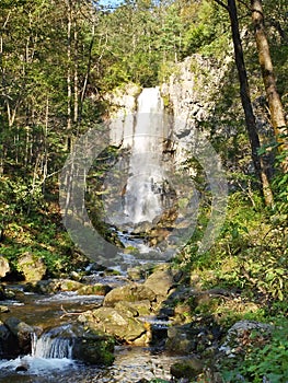 Benevskoy Waterfall on Elomovsky Spring