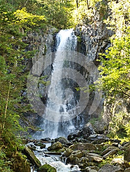 Benevskoy Waterfall on Elomovsky Spring