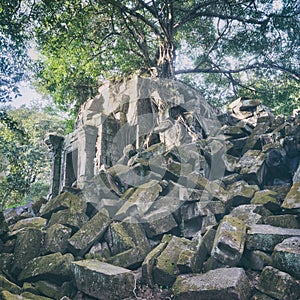 Beng Mealea or Bung Mealea temple. Siem Reap. Cambodia photo