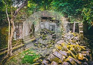 Beng Mealea or Bung Mealea temple. Siem Reap. Cambodia photo