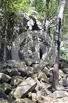 Beng Mealea temple ruin in the Koh Ker complex, Siem Reap, Cambodia