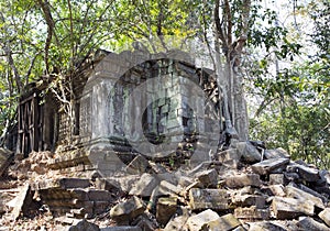 Beng Mealea temple ruin in the Koh Ker complex, Siem Reap, Cambodia