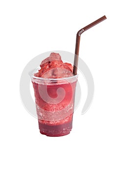 Bengal Currant strawberry juice smoothie