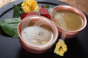 Bengal gram Pudding, Kadalai paruppu payasam photo