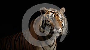 Bengal tiger. Illustration AI Generative