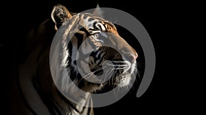 Bengal tiger. Illustration AI Generative