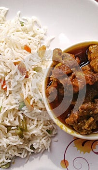 Bengali Fried Rice and Mutton Kosha Bengali Food