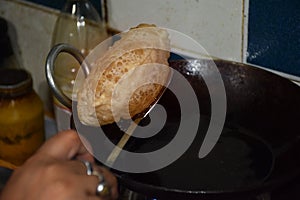 Bengali Traditional Cuisine Luchi or Indian Poori