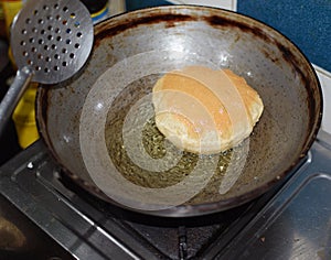 Bengali Traditional Dish Luchi or Poori Indian fried bread