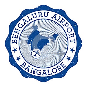 Bengaluru Airport Bangalore stamp.