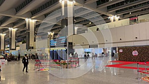 Bengaluru International Airport Arrivals area. KIAL. Kempegowda International Airport Arrivals, KARNATAKA, INDIA