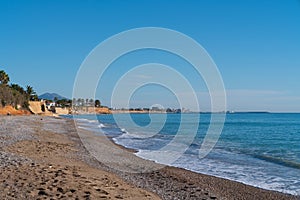 Benicarlo Spain beach platja de la Mar Xica near alegria del mar camping photo