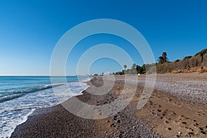 Benicarlo beach Spain platja near alegria del mar campsite photo