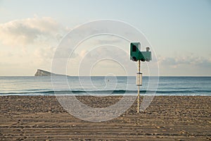 Benidorm beach early morning