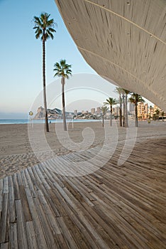 Benidorm beach promenade