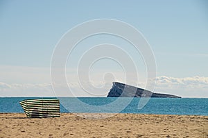 Benidorm beach in a sunny day