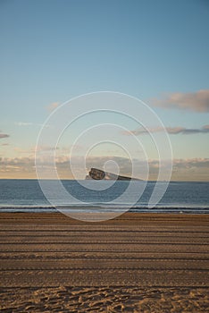 Benidorm beach on a sunny winter day