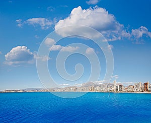 Benidorm Levante beach in Alicante Spain