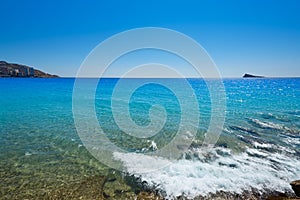 Benidorm Levante beach in Alicante Spain