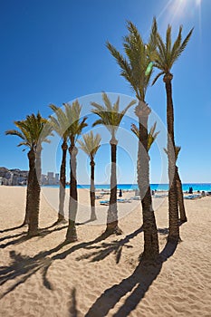 Benidorm Levante beach in Alicante Spain