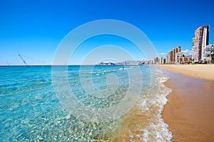 Benidorm Levante beach in Alicante Spain photo