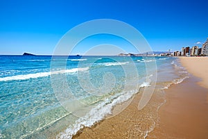 Benidorm Levante beach in Alicante Spain photo