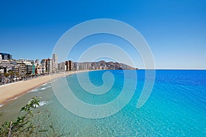 Benidorm Levante beach in Alicante Spain photo