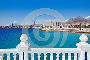 Benidorm Poniente beach in Alicante Spain photo