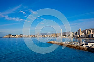 Benidorm Poniente beach in Alicante Spain photo