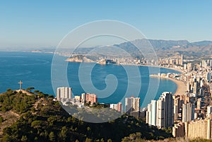 Benidorm seen from Sierra Helada