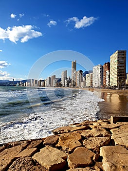 Benidorm in spring.