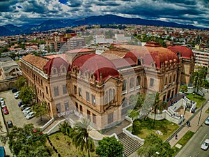 Aerial View of Benigno Malo High School in Cuenca, Ecuador