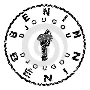Benin Djougou Seal Map Design