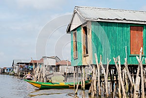 Benin lake NokouÃÂ© lifestyle African villager photo