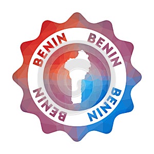 Benin low poly logo.