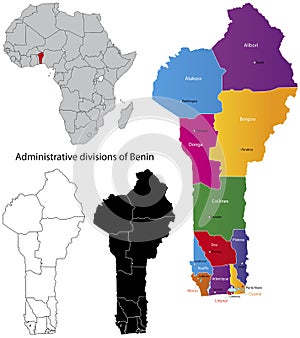 Benin map