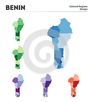 Benin map collection.