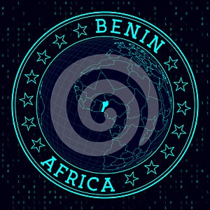 Benin round sign.