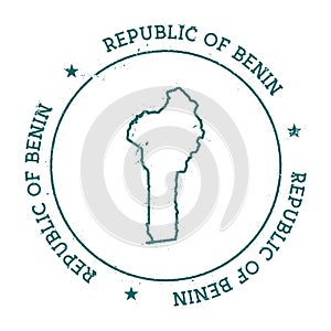 Benin vector map.