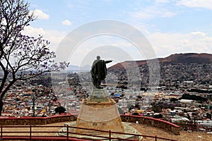 Benito Pablo JuÃÂ¡rez GarcÃÂ­a looking over Oaxaca, , Mexico. photo