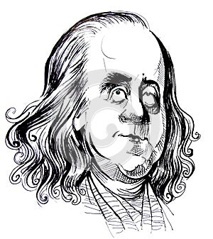 Benjamin Franklin caricature